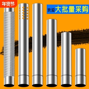 加厚直径6cm热水器排烟管配件60mm弯头止回阀不锈钢排烟管烟囱