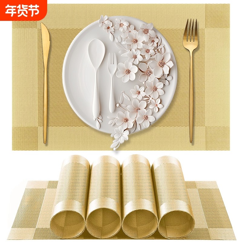 高档餐垫高级感轻奢可水洗酒店隔热桌垫小学生专用防水防油绿色,餐饮具,餐垫,淘宝优惠券,粉丝福利购,淘宝优惠卷