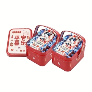 大白兔平安喜乐小铁盒114g*2盒