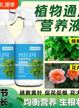 黄叶植物专用营养液土壤通用叶面肥发财树富贵竹绿萝水培盆栽花肥