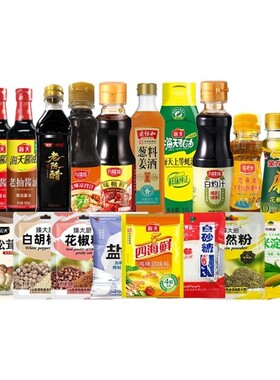 海天金龙鱼老恒河阡喜厨房调料18件套酱油酿造