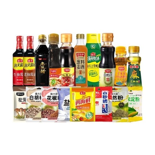 海天金龙鱼老恒河阡喜厨房调料18件套酱油酿造