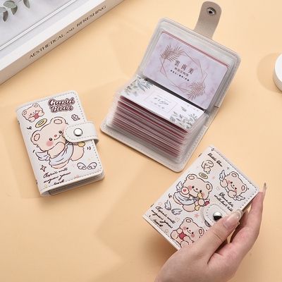 卡通卡包男女个性小众大容量多卡位超薄小巧防消磁卡夹套ins证件