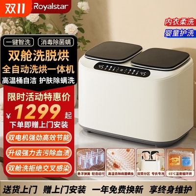 荣事达内衣裤双舱迷你洗衣机