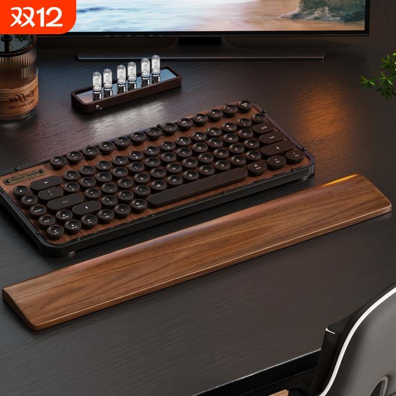 实木键盘手托机械键盘掌托木质腕托鼠标托垫护腕垫手腕垫高防滑垫