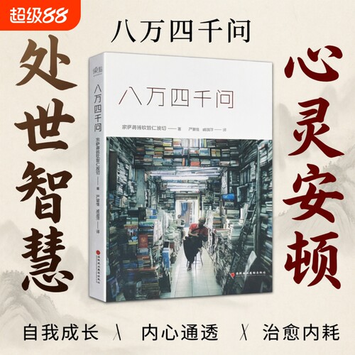 正版现货速发八万四千问正见宗萨蒋扬钦哲仁波切著心灵修养书籍直面执念觉醒本心的智慧力量因果成长存在解决信仰佛教治愈朋友能力