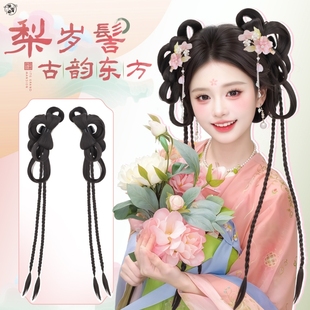 汉服假发女一体式懒人古风抓夹发髻仿真发古装仙气可爱造型假发包