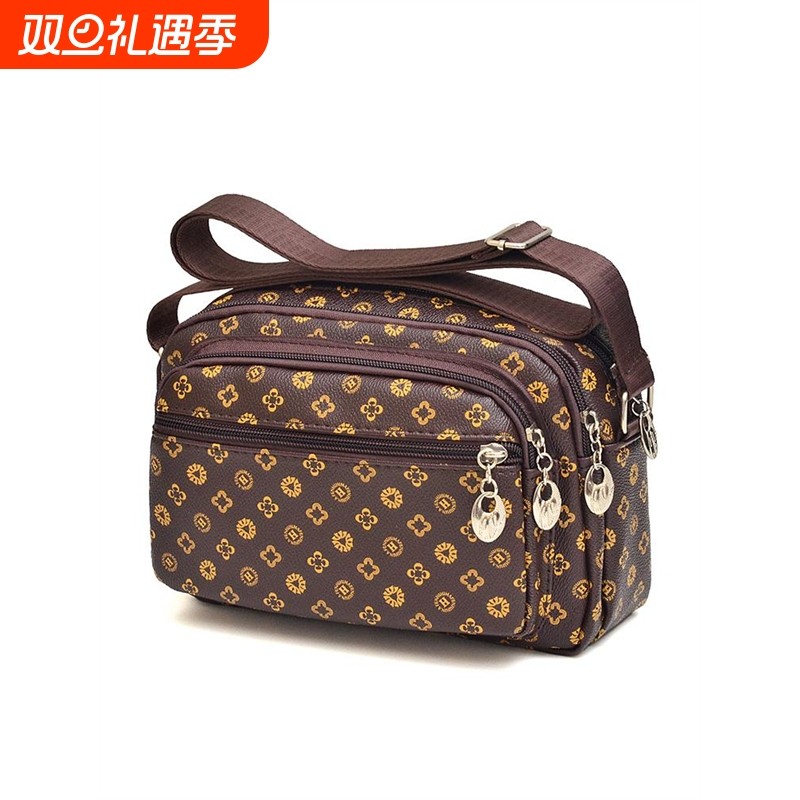 中年女包妈妈包新款百搭多隔层多口袋单肩斜挎小包买菜包老人背包