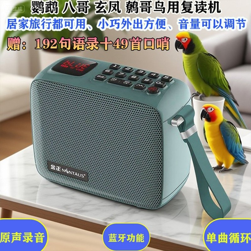 金正鸟用学习机复读机教八哥玄风鹩哥鹦鹉鸟学说话机训练机录音机