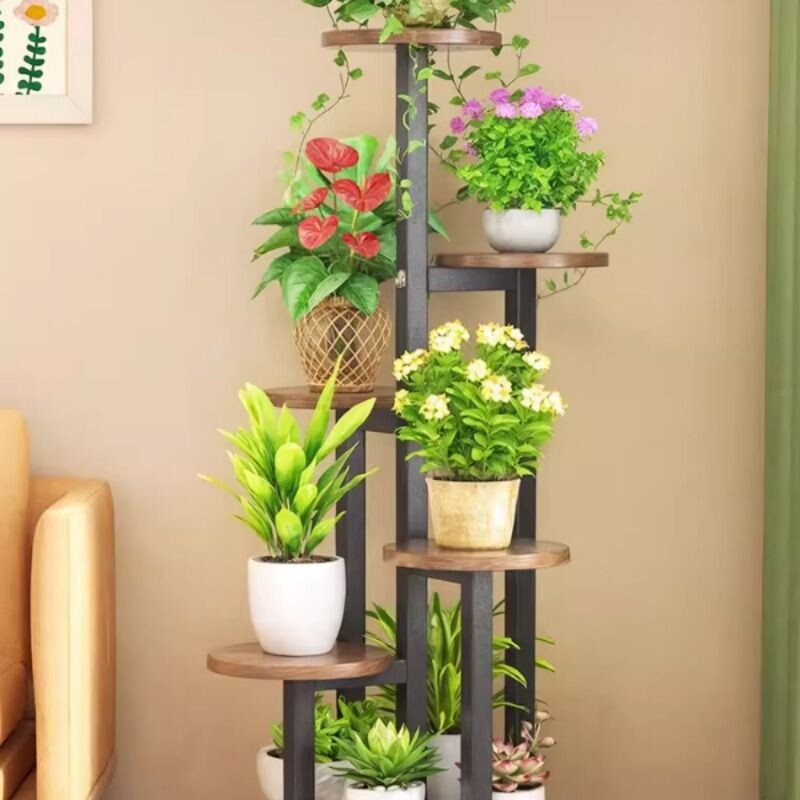 花架子客厅落地式阳台花架置物架花盆植物不占地方托架室内客厅多