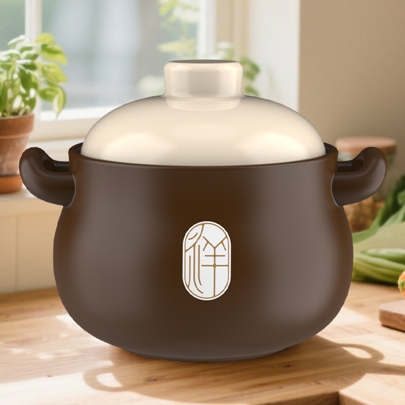 耐高温砂锅干烧不裂家用煲燃气灶头专用商用炖汤老式土陶陶瓷沙锅