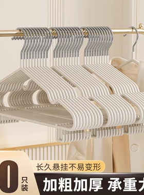 衣架家用挂衣无痕防肩角防滑不起包晾衣服挂架加厚加粗大衣服撑子