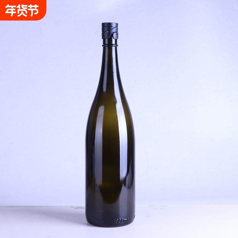 清酒瓶1800ml果酒瓶烧酒玻璃瓶避光密封大容量720ml酒瓶空