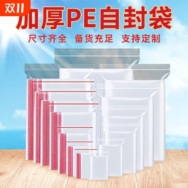 加厚透明自封袋|超1000次加购