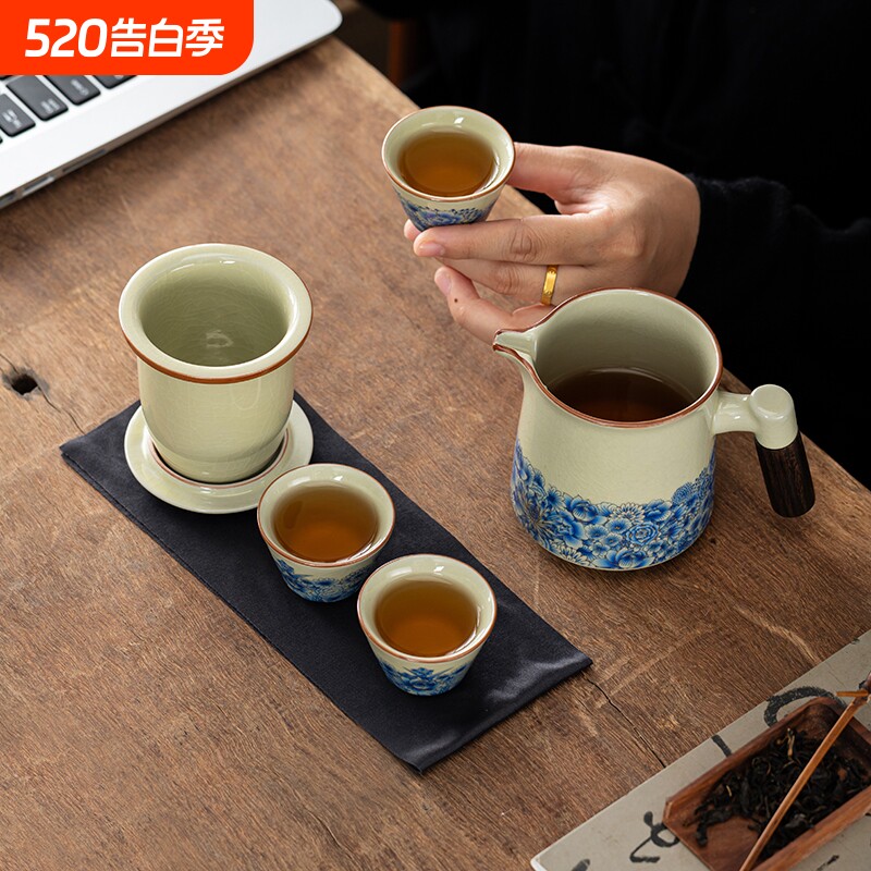 2025旅行茶具套装便携式户外露营泡茶喝茶装备随行快客杯精致一壶
