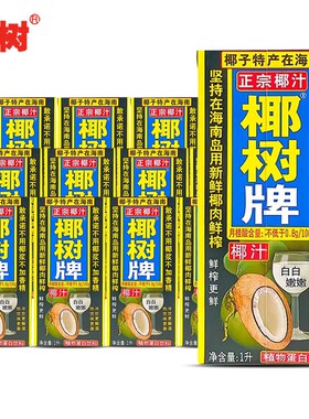 椰树牌椰汁1L*12盒整箱
