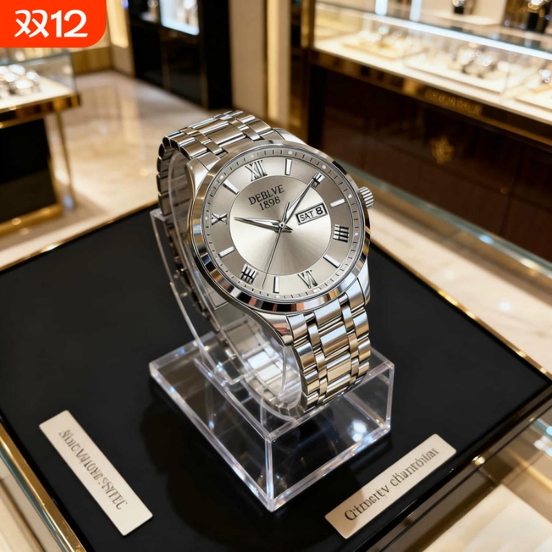 瑞士同款青少年初高中学生手表男款简约潮流全自动机械防水石英表