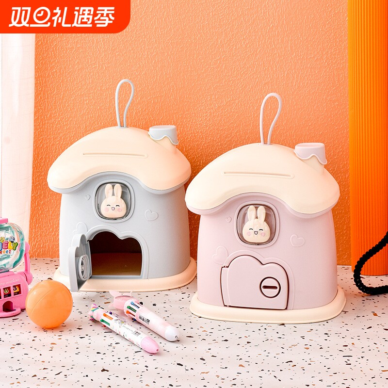 网红存钱罐2022年新款只进不出儿童男孩女孩零钱储蓄箱可手工DIY