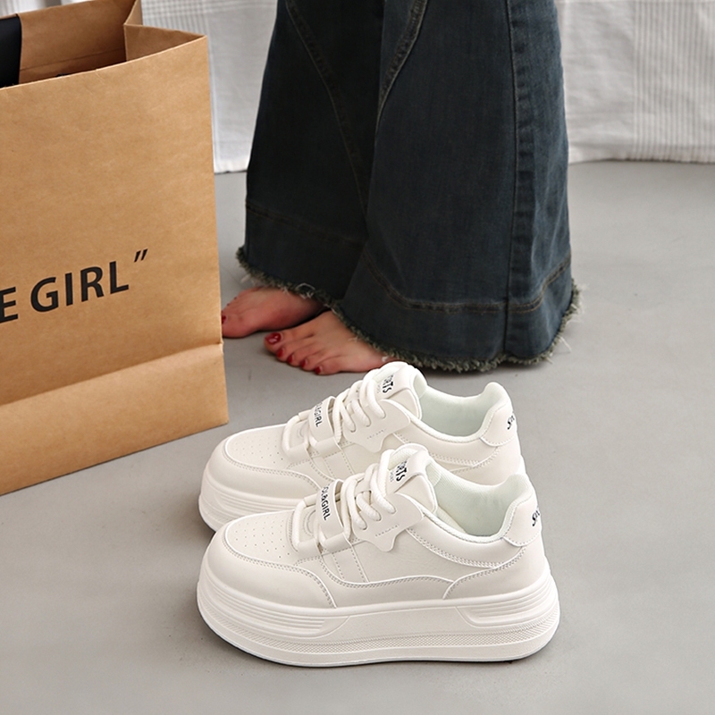 啄木鸟女鞋小白鞋2025新款秋冬爆款百搭松糕厚底鞋子内增高休闲运