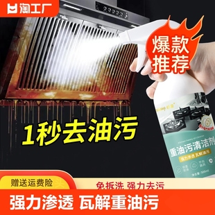 500ml大瓶油烟机清洗强力去油污净厨房重油渍烟净去污灶台清洁剂