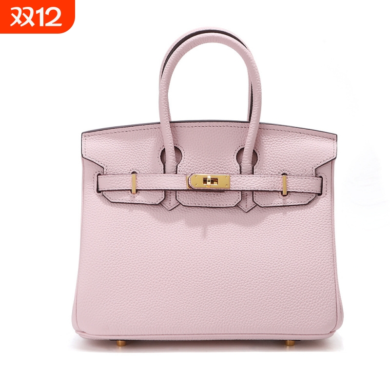 头层牛皮欧美时尚斜挎铂金包2025新款真皮女包百搭单肩手提包