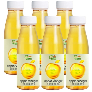 绿杰发酵型苹果醋饮料280ml瓶装饮料50%果汁5%果醋酸甜爽口解腻