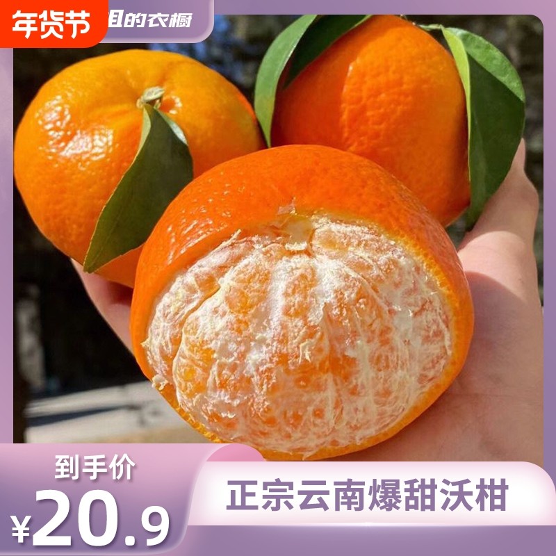 【所有姐姐的衣橱】正宗云南爆甜沃柑新鲜水果应当季橘子桔子,水产肉类/新鲜蔬果/熟食,桔子,淘宝优惠券,粉丝福利购,淘宝优惠卷