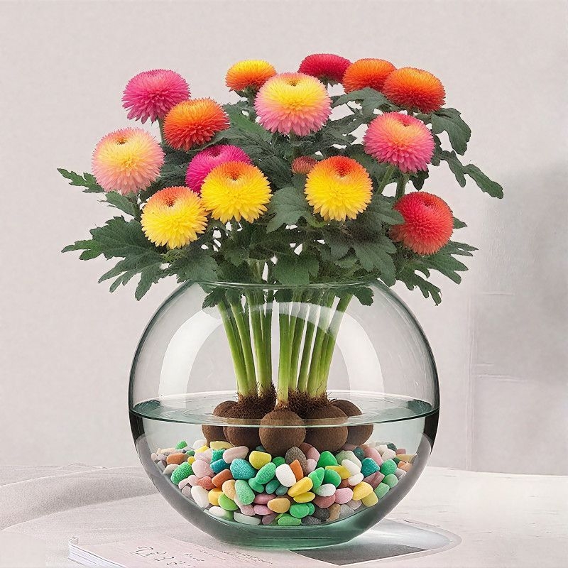 大花乒乓菊花球九月菊盆栽室内阳台好养护耐寒耐热金丝菊开花庭院