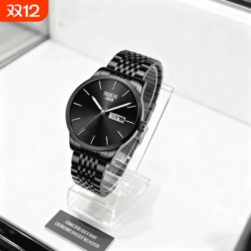 腕表高级感男士男款手表全自动非机械表正品名牌钢带商务防水石英