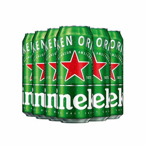 Heineken喜力经典500ml/12罐精酿啤酒拆箱非中浓度全麦酿造罐装