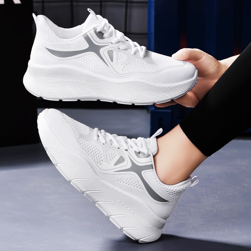鞋子女鞋百搭新款运动鞋飞织网鞋代发浅口轻便休闲鞋舒适女鞋