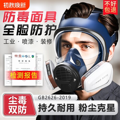 防毒面具全面罩防甲醛喷漆硫化氢放毒油漆滤毒罐多功能氧气放毒气