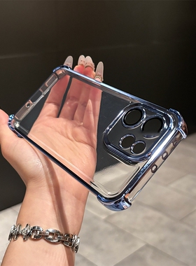 适用opporeno15手机壳新款reno15pro四角气囊14pro全包防摔13Pro自带镜头膜reno12/11透明10软壳高级感外壳