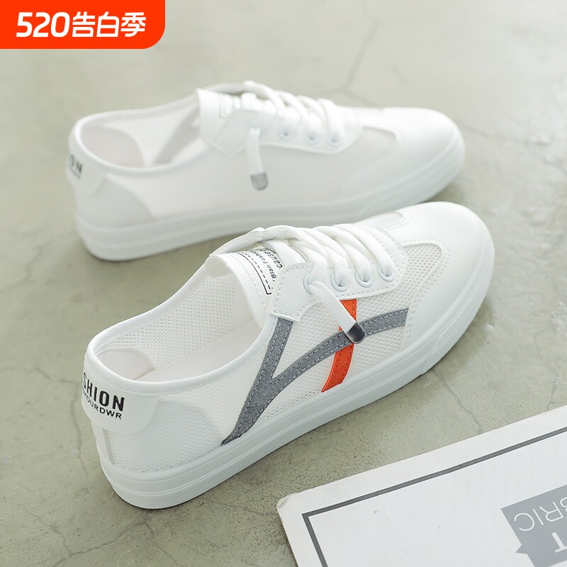 网面小白鞋女2026年新款夏季百搭透气ins街拍潮鞋运动薄款板鞋