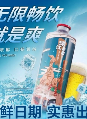 汪苏泷代言珠江精酿原浆啤酒 980ml*6罐整箱热卖爆款畅饮必备