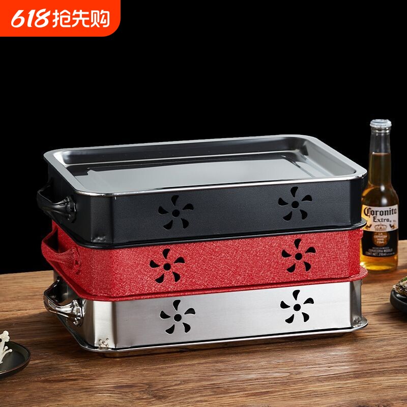 不锈钢烤串保温烧烤商用加热神器加热炉餐厅蜡烛羊腿热串烤炉