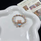 Высокий плетеный кролик, с медвежатами, 1 шт