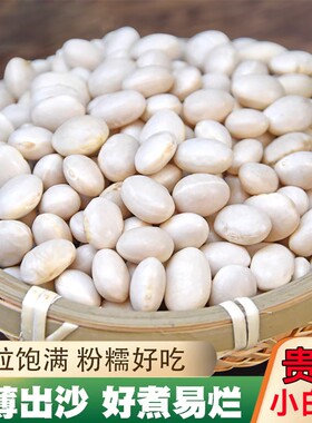 白腰豆白豆特产小白芸豆 豆米煲汤用