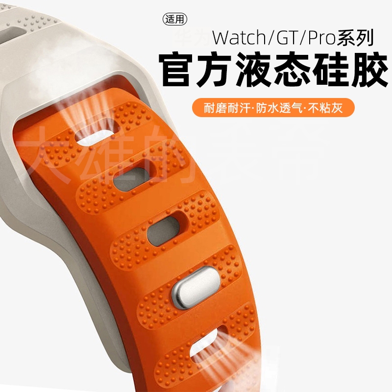 适用华为/荣耀表带点纹硅胶