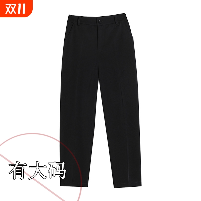 直筒西装裤女职业烟管裤九分春秋
