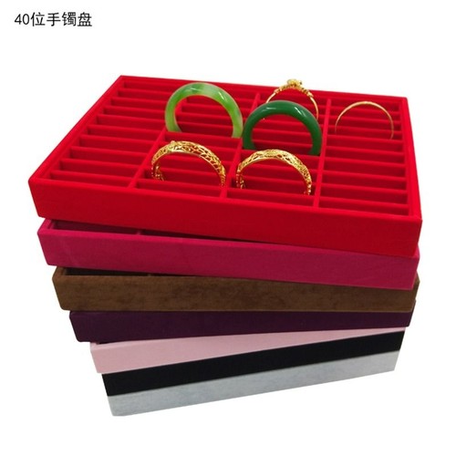 格子玉器手镯盒40位|千人加购