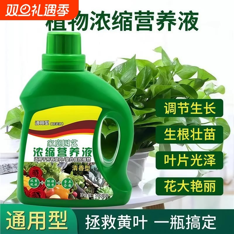 植物营养液通用型家用养花卉绿萝水培绿植多肉盆栽发财树液体肥料