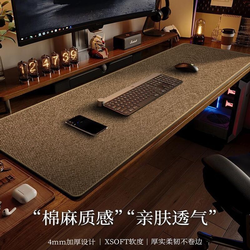 超厚电脑桌垫超大手机柜台写字台鼠标垫桌垫办公书桌桌垫电脑垫