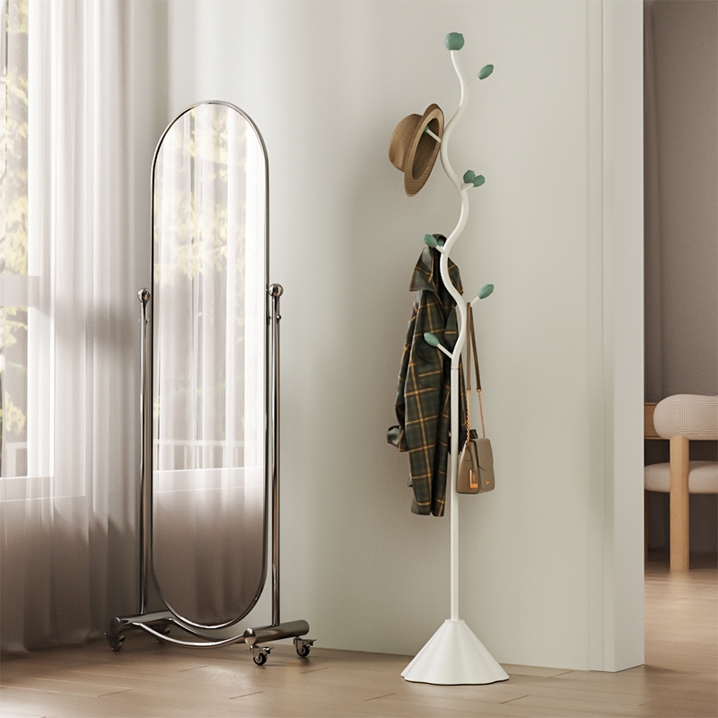 现代简约家用客厅入户立式挂包衣帽收纳挂架衣帽架卧室落地挂衣架