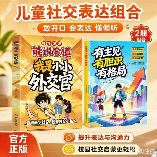 正版我是小小外交官漫画书有胆识有主见有格局看漫画学沟通教会孩子高情商表达小学生情商社交口才成长教育课外阅读书高手提升