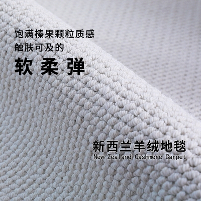 客厅满铺新西兰进口羊毛地毯