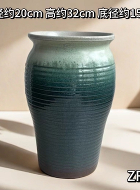 粗陶多肉大口径花盆老桩法师兰花三角梅九尾狐高筒土陶陶罐多规格