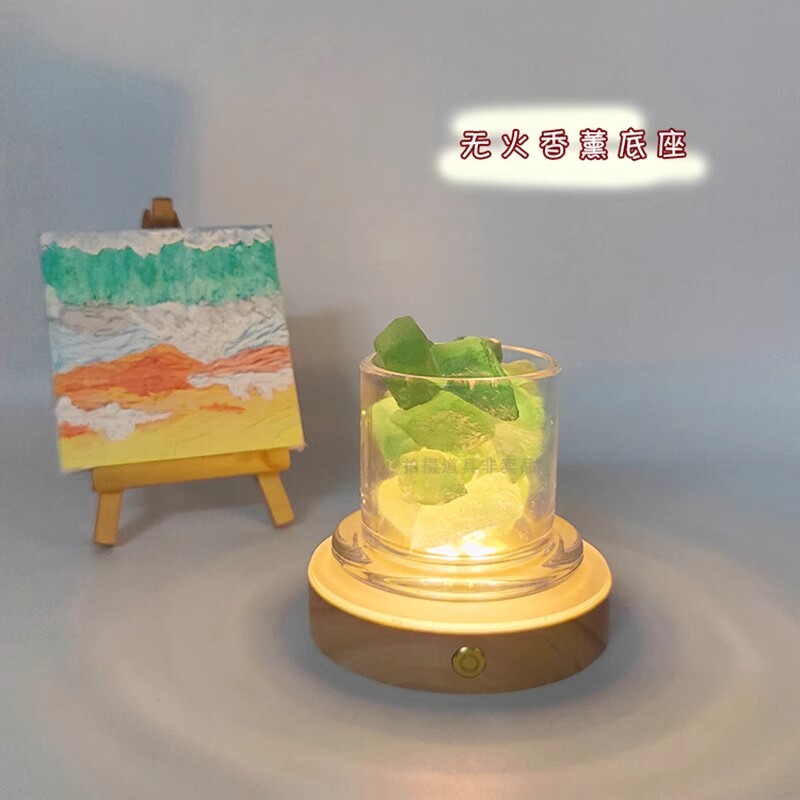 LED发光杯垫酒杯鸡尾酒底座灯玻璃杯创意隔热垫充电无线香薰拍摄