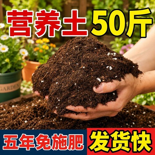 营养土养花通用型家用种花专用土多肉土壤种植花土泥炭种菜土酸性