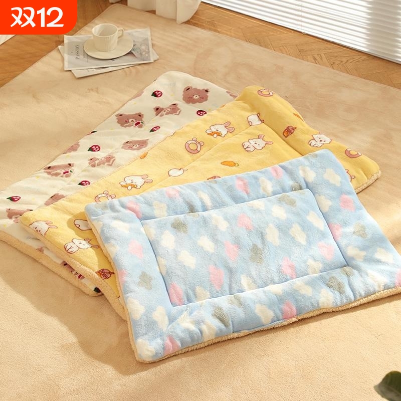 秋冬宠物垫子毛绒垫子保温狗窝垫